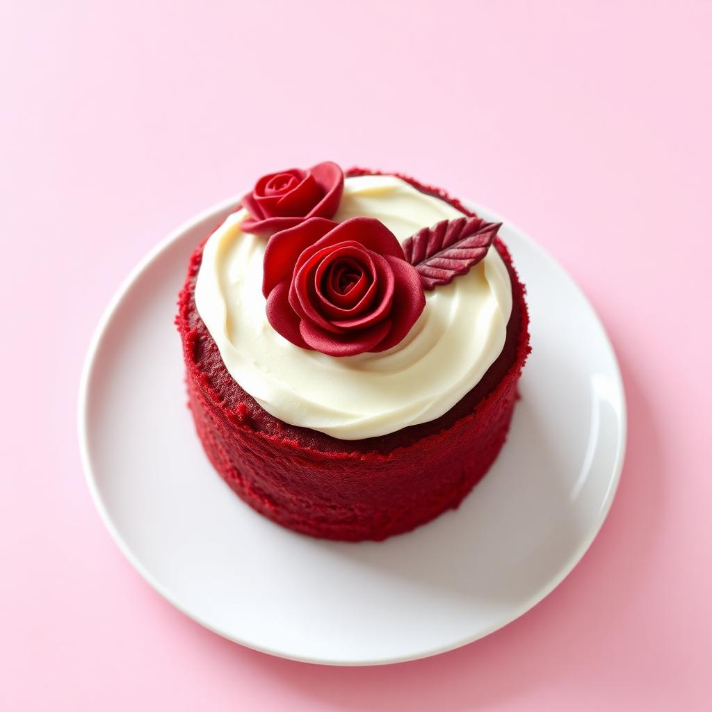 Red Velvet Rose Cake